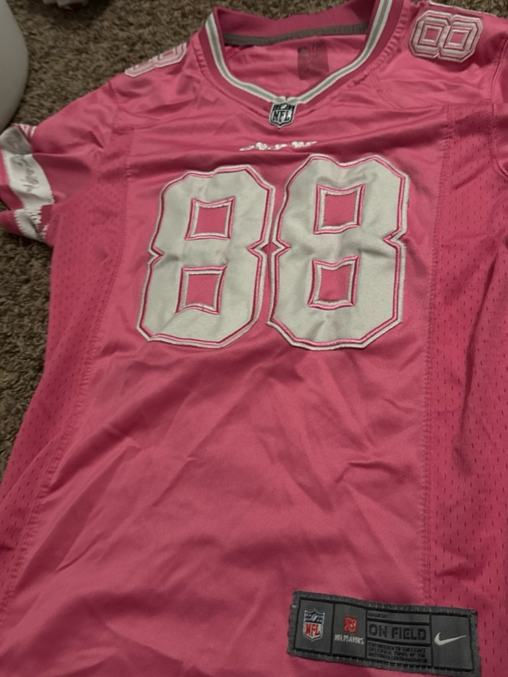 NFL Kids Pink #88 On-Field Jersey